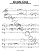 School Song piano sheet music cover